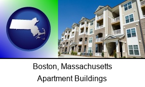 Boston Massachusetts an apartment building