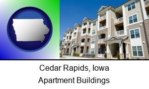 Cedar Rapids Iowa an apartment building