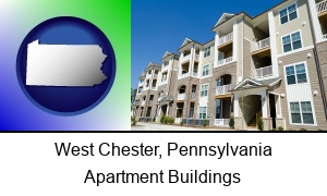 West Chester Pennsylvania an apartment building