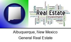 Albuquerque, New Mexico - real estate concept words