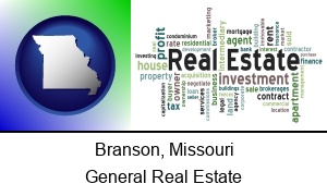 Branson Missouri real estate concept words