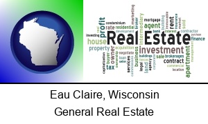 Eau Claire Wisconsin real estate concept words