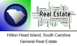 Hilton Head Island, South Carolina - real estate concept words