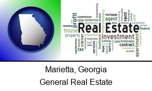 Marietta, Georgia - real estate concept words