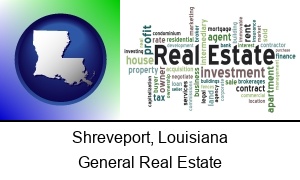 Shreveport, Louisiana - real estate concept words