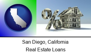 San Diego California a real estate loan rate