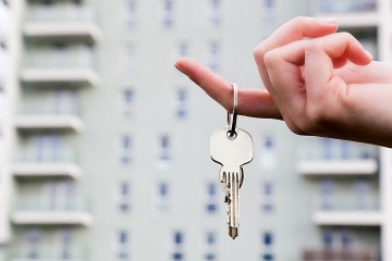 an apartment key