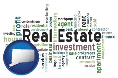 Connecticut - real estate concept words
