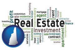New Hampshire - real estate concept words