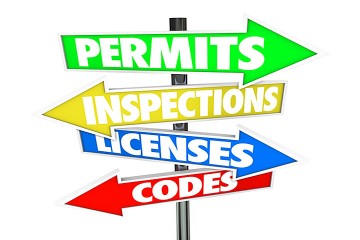 building permits, inspections, licenses, and codes