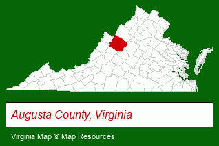 Virginia map, showing the general location of Balzer & Associates Inc - Thomas Balzer PE