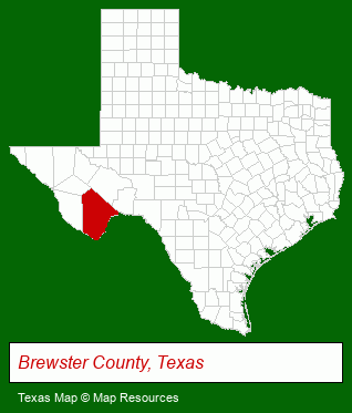 Texas map, showing the general location of Parsons Real Estate