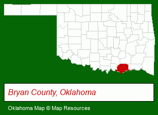 Oklahoma map, showing the general location of Townhome Properties Limited