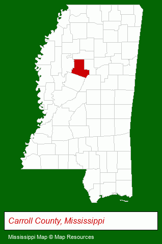 Mississippi map, showing the general location of Delta Mobile Home & RV Park