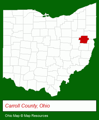 Ohio map, showing the general location of Newell Realty & Auctions LLC