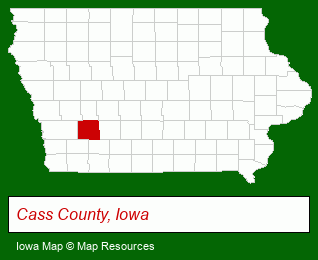 Iowa map, showing the general location of Meyer & Gross Real Estate Company