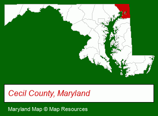 Maryland map, showing the general location of Gunther Mc Clary Real Estate