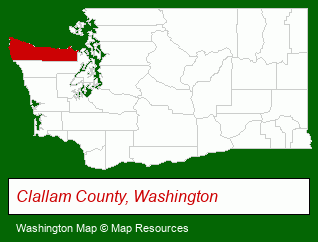 Washington map, showing the general location of Schwab Realty Inc