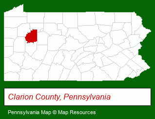 Pennsylvania map, showing the general location of Structural Modulars Inc