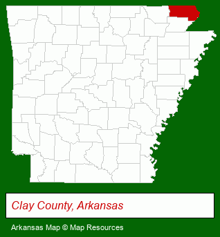 Arkansas map, showing the general location of Piggott Realty Inc