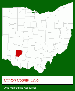 Ohio map, showing the general location of Streber Mortgage LLC