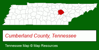 Tennessee map, showing the general location of Frances Anne GWIN Realty