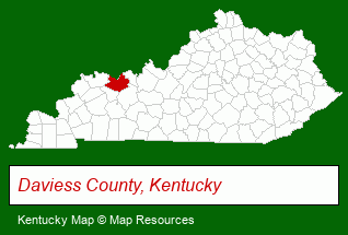Kentucky map, showing the general location of RNA Rentals