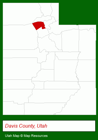 Utah map, showing the general location of Allstate Insurance: Glen Toomer
