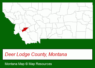 Montana map, showing the general location of Grayson Law Firm