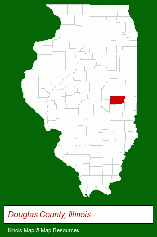 Illinois map, showing the general location of State Bank Of Arthur