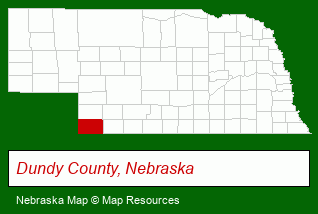 Nebraska map, showing the general location of Doubletree Realty