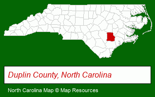 North Carolina map, showing the general location of Home Connections