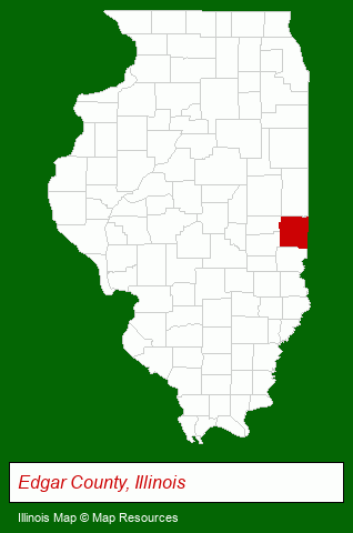 Illinois map, showing the general location of Straight Facts