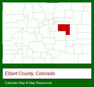 Colorado map, showing the general location of Colorado Homes & Ranch LLC
