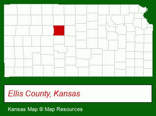 Kansas map, showing the general location of Henry Schwaller & Associates