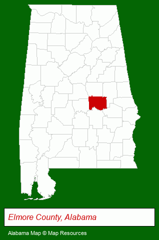 Alabama map, showing the general location of Forrester Developer LLC