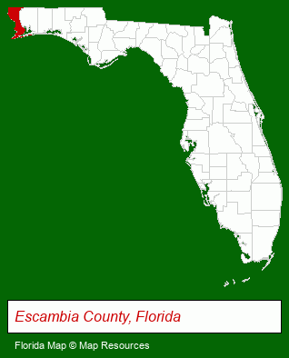 Florida map, showing the general location of Brock Properties Inc