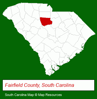 South Carolina map, showing the general location of United Country Real Estate