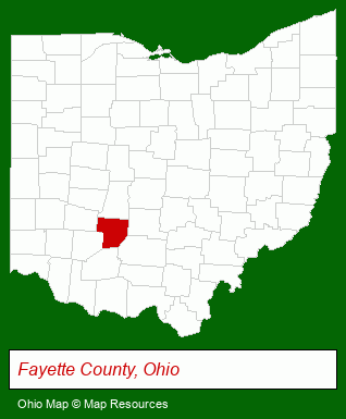 Ohio map, showing the general location of Mc Carty Associates