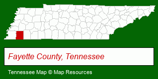 Tennessee map, showing the general location of Groome & Company