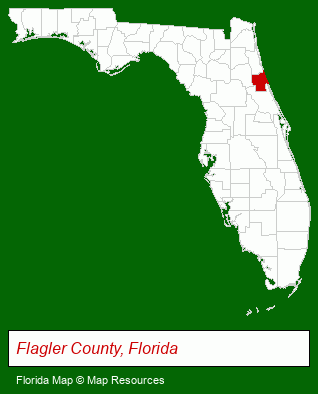 Florida map, showing the general location of Veterans Park
