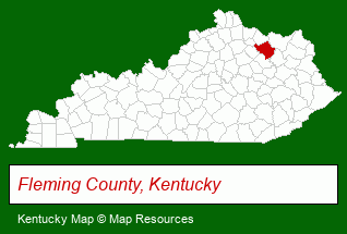 Kentucky map, showing the general location of Chuck Marshall Auction