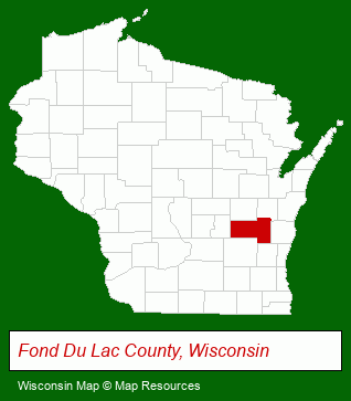 Wisconsin map, showing the general location of Lincoln House