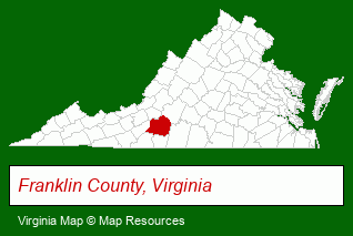 Virginia map, showing the general location of National Property Inspections