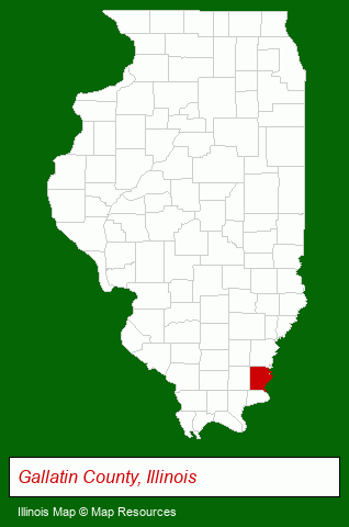 Illinois map, showing the general location of Double M Campground-payphone