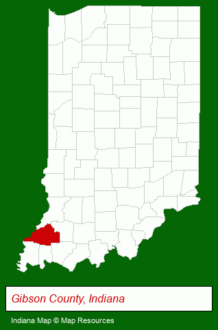 Indiana map, showing the general location of Mid West Appraisal Service