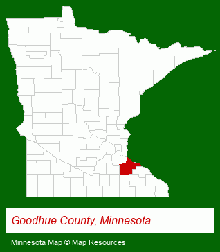 Minnesota map, showing the general location of Cannon Realty Inc