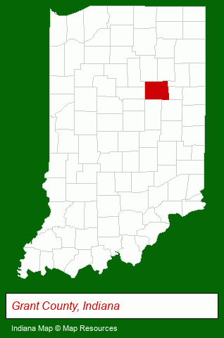 Indiana map, showing the general location of Mason Village Inc
