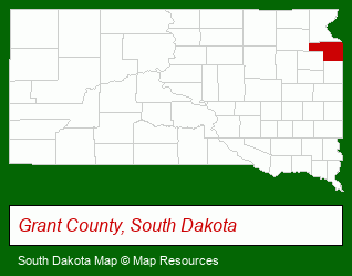 South Dakota map, showing the general location of First Choice Real Estate LLC