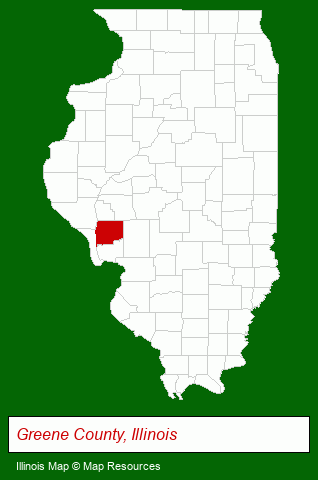 Illinois map, showing the general location of R & E Enterprises